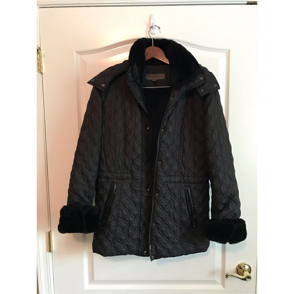 MARC NEW YORK - Quilted faux fur lined down jacket